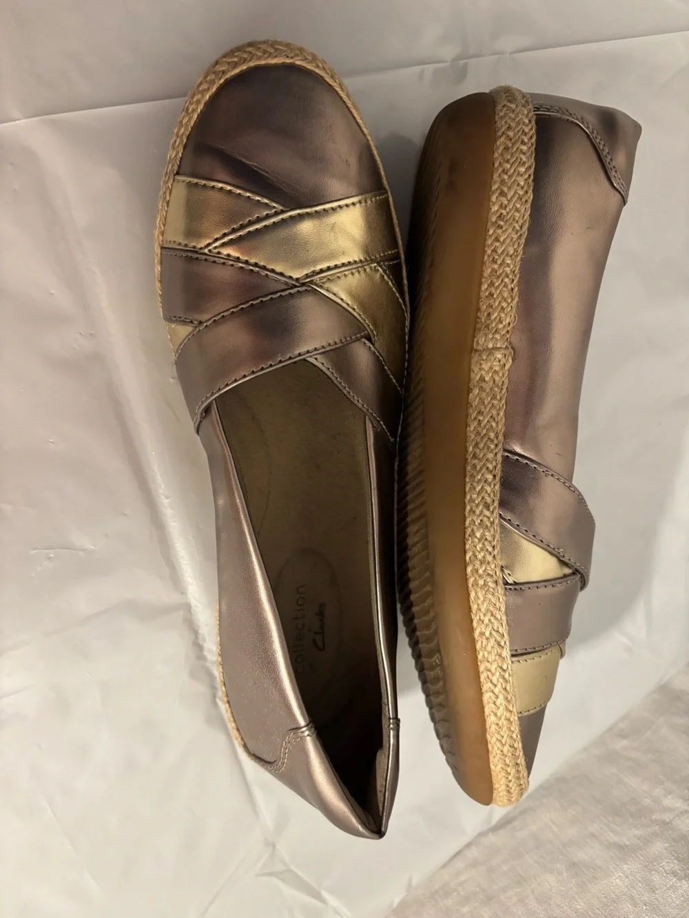 Clarks Danelly shine loofers Women’s shoes size 8